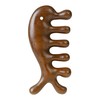 Wooden Scalp Massager, Sandalwood Wide Tooth Comb, Acupressure Tool for