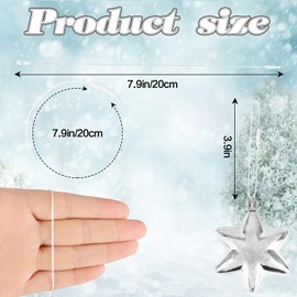 FOIMAS 400pcs Christmas Ornament Hanger String Hook Hanging Ropes with Snap Locking Fastener for Christmas Tree Hanging Ornament Decoration Supply,White