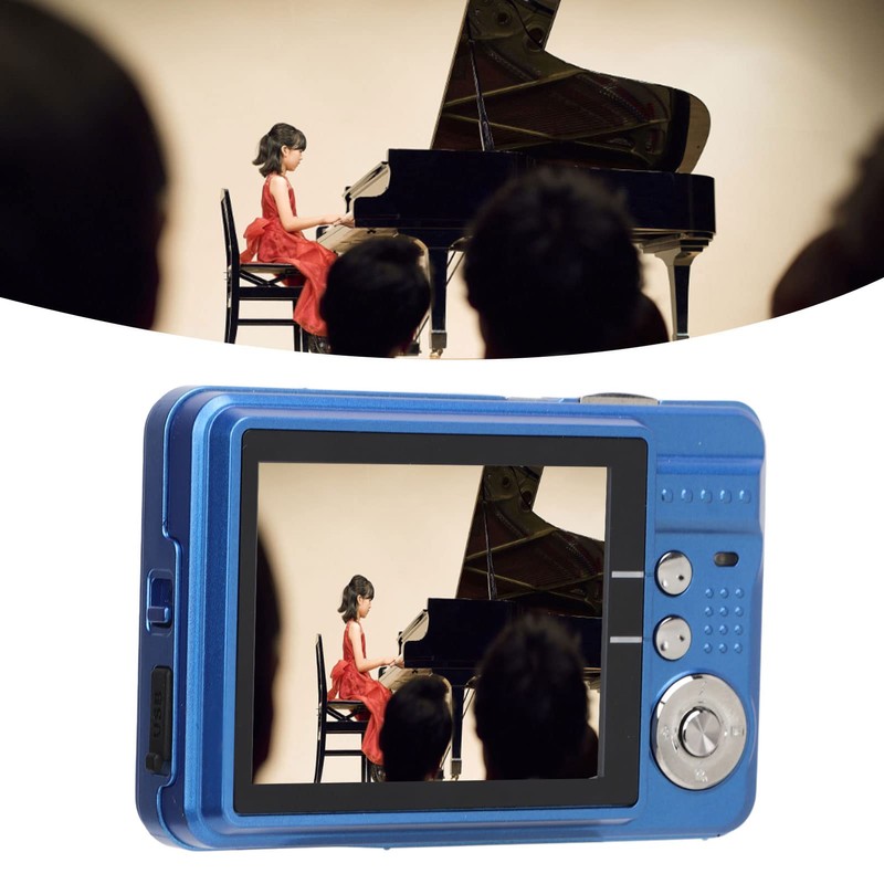 4K Digital Camera, Vlogging Camera, 2.7in LCD Display, 48MP 8x