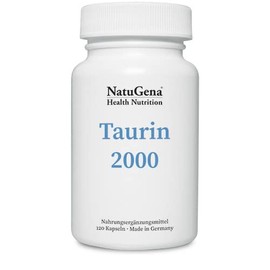 NatuGena Taurin 2000 /Hochdosiertes Taurin/ 120 Kapseln / 1 Monats Packung
