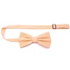 Carahere Boys Pre-tied Cotton Bow Ties Adjustable Solid Color Bow