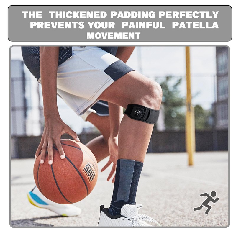 bracemundo Patellar Tendon Support Strap with Dial, Adjustable Patella Band
