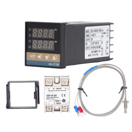 Digital PID Thermostat Kit Waterproof High Accuracy Professional PID REX C100 Temperature Controller for Farm 100V‑240V 40A