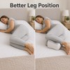 Knee Pillow for Side Sleepers - Large Memory Foam Leg
