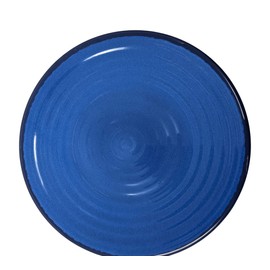 Gianna's Home 12 Piece Modern Melamine Heavyweight Plastic Dinnerware Set (Blue)