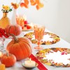 SMUAENSS 50 PCS Fall Round Paper Placemats, 13.5 Inch Thanksgiving