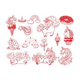 Aladine 05265 Stampo Textile Magical Unicorn