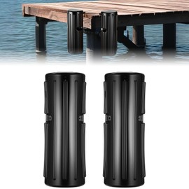 KEMIMOTO Dock Bumpers, Boat Dock Bumpers for Edge or Side, Inflatable Marine Fenders, UV-Resistant Vinyl Protection with Stainless Hardware