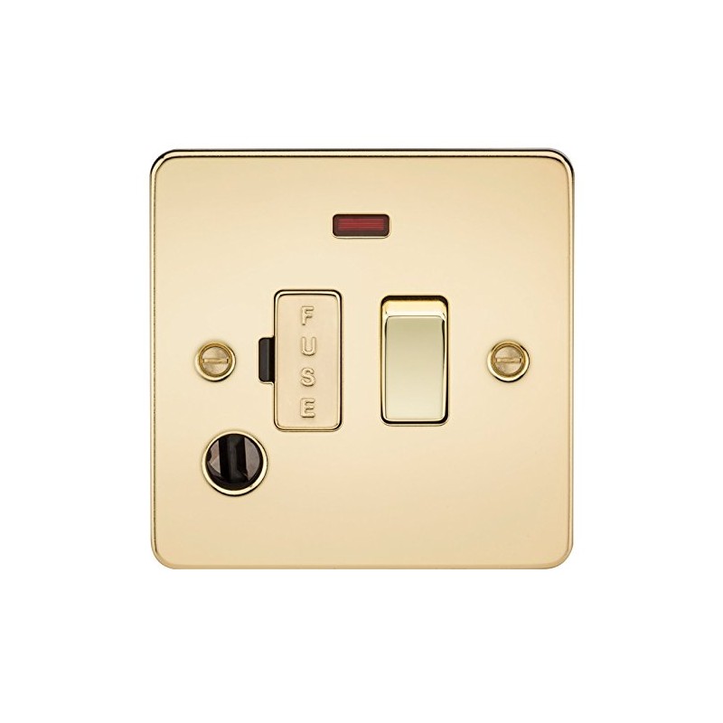 Knightsbridge FP6300FPB FPAV6300FPAVB Flat Plate 13A Switched Fused Spur Unit