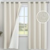 YoungsTex Linen 100% Blackout Curtains for Bedroom 72 Inches Length,