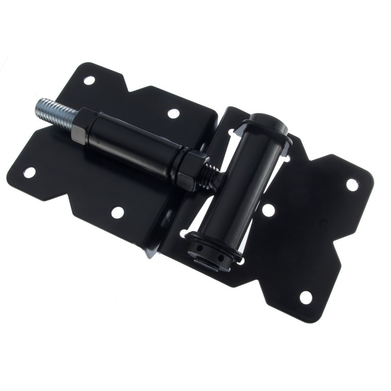 Self Closing Gate Hinge 2-Pack (Black Finish) |The Best Set