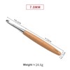 Coopay Crochet Hook 7.0 mm, Crochet Hooks with Beech Wood