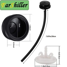 66-7460 Primer Bulb Body Assembly Kit Replacement Fit to-ro Lawn-Boy 66-7460 120-440 Primer Bulbs with Hose 298090 150 um Fuel Filter for B-Riggs S-tratton 44-2750 Lawn Mower Snowblower