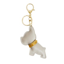 QTMY Leather Dog Keychain Keyring for Women,Purse Charms for Handbags,248 (Blue)