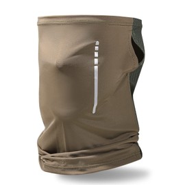 ZesMark Face Cover, 98% UV Reduction Rate UPF 50, Face Mask, Cool Sensation, Summer, Neck Cover, Sun Protection Mask, Unisex, Khaki