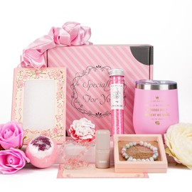 Birthday Gifts for Women, Relaxing Spa Gift Basket Set, Self Care Package, Christmas Mother's Day Thinking of You Gift Ideas For Mom, Grandma, Friends, sister, wife