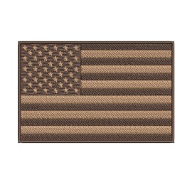 Superheroes Gear AMERICAN FLAG EMBROIDERED PATCH iron-on US DESERT TAN SUBDUED SHOULDER USA new