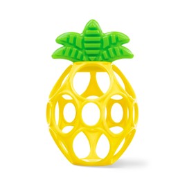 Bright Starts Oball Easy Grasp Pineapple Teether Toy, Hold My Own Collection, BPA Free, Unisex, Newborn and Up