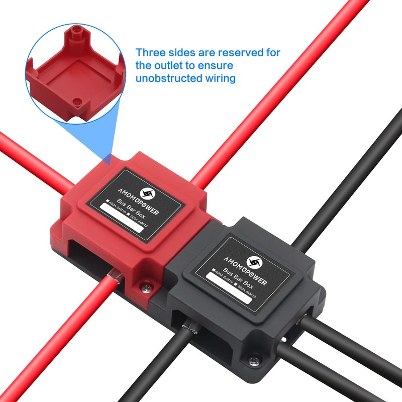 jamgoer 600A Bus Bar 12V Waterproof Power Distribution Block Heavy