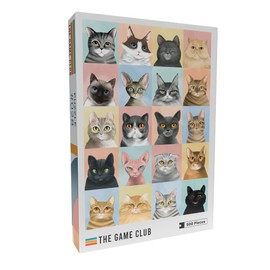 The Game Club - Feline Friends - Rompecabezas de 500 piezas - Rompecabezas brillante y colorido de razas de gatos - Divertido desafío para adultos, adolescentes y niños