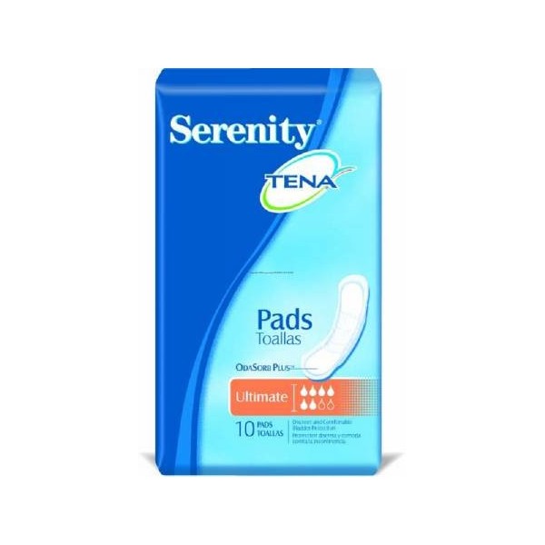 MCK55003100 - Sca Personal Care Bladder Control Pad Tena Serenity Ultimate 16 Inch Length Heavy Absorbency Polymer Female Disposable