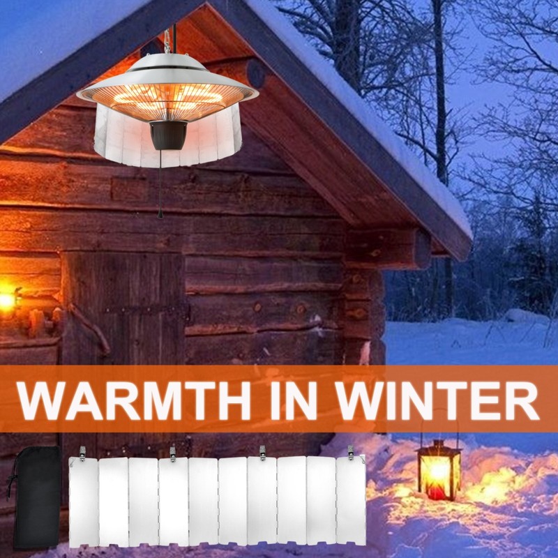 Winter Heater Reflector Shield Outdoor Heater Focusing Reflector Round Heater