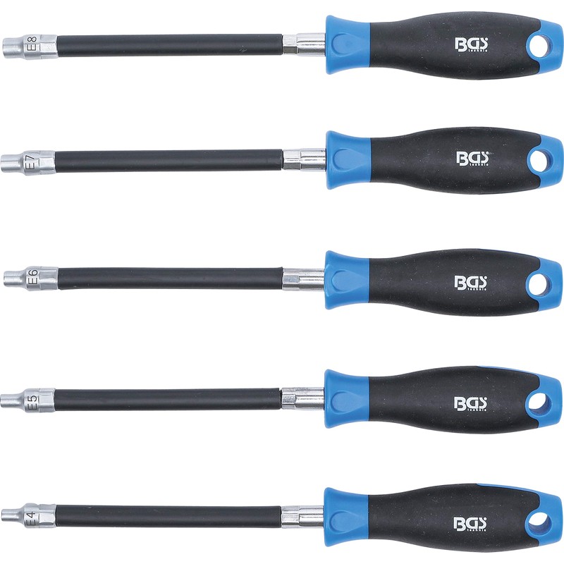 BGS 70019 | Flexible Screwdriver Set | E-Profile E4 -