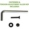 NMI Fence - Cornerstone Black Nylon Polymer Self-Closing Adjustable Hinges