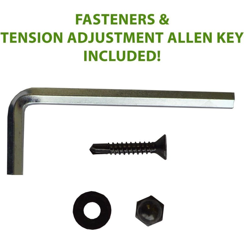 NMI Fence - Cornerstone Black Nylon Polymer Self-Closing Adjustable Hinges