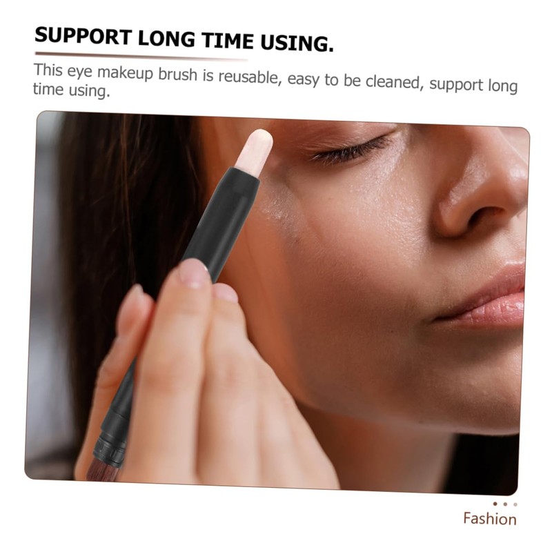 MERRYHAPY 2pcs Eye Shadow Sticks Brush Natural Makeup Look Eyeshadow
