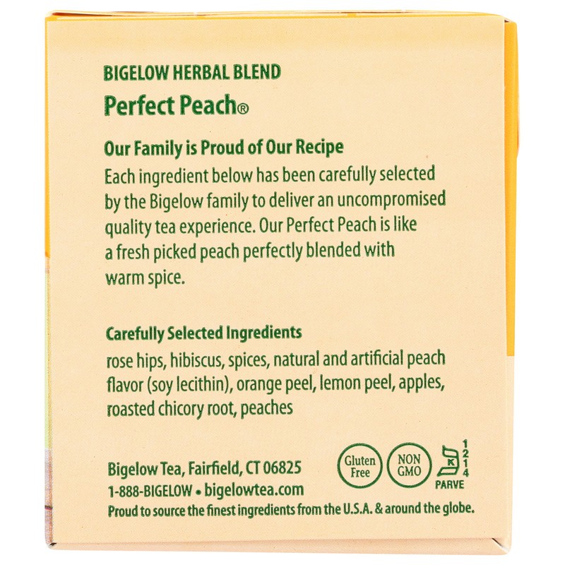 Bigelow Perfect Peach Tea Bags, 20 ct