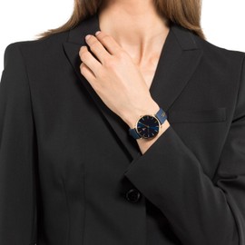 Joop! Women's Quartz Watch Analogue with Leather Strap, 5 Bar Waterproof, End of Life System, Gift for Girlfriend and Wife, Leather Watch in Watch Box, gold, Strap.