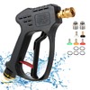 Short Pressure Washer Gun, 5000 PSI Max Swivel High Pressure