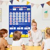 Godery Spanish Calendar and Weather Pocket Chart, Classroom Organized Chart,