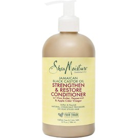 Shea Moisture Jamaican Black Castor Oil Strengthen & Restore Conditioner, 13 Oz + Jamaican Black Castor Oil Strengthen & Restore Shampoo by for Unisex - 13 oz Shampoo