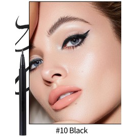 Erinde Purple Liquid Glitter Eyeliner, Liquid Glitter Eyeliner Pen, Metallic Pearlescent Eye Liner Pencil, Shimmer Eye Makeup Waterproof, Durable Sparkling Eyeshadow Pencil #Purple