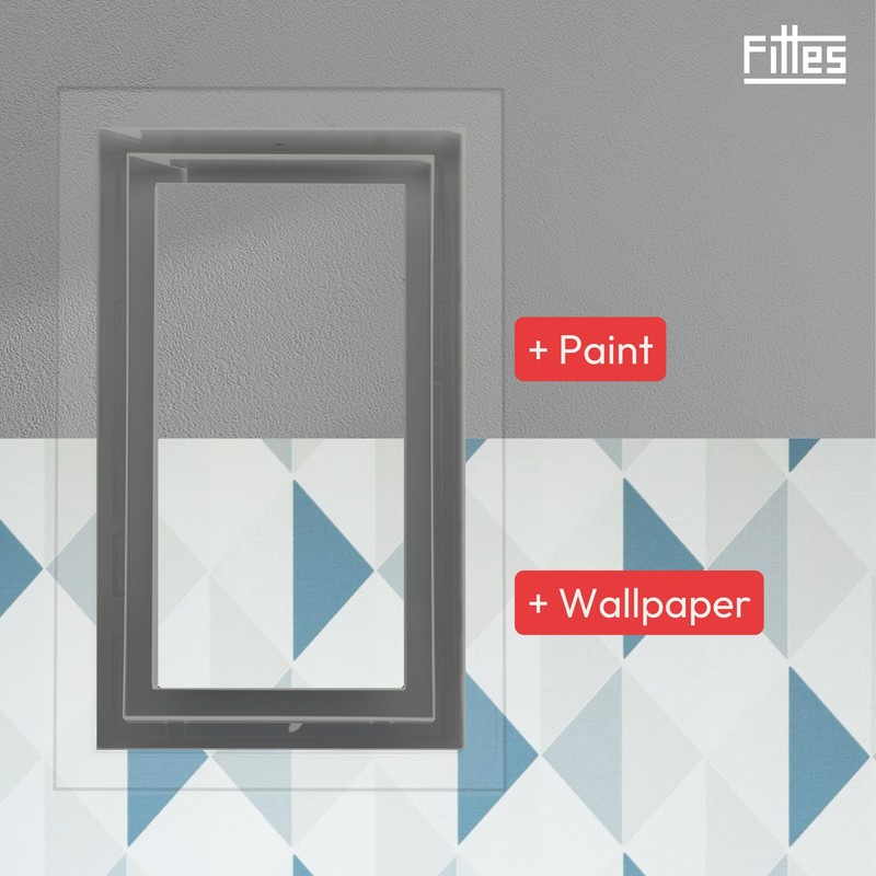 Fittes Framed Wall Vent [Lite+] - 6"x10" - Cotton White