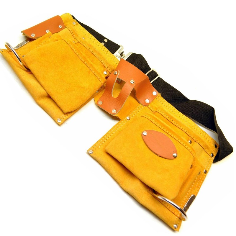Dapetz ® Double Pouch Tool Belt 10 Pocket Small Pocket