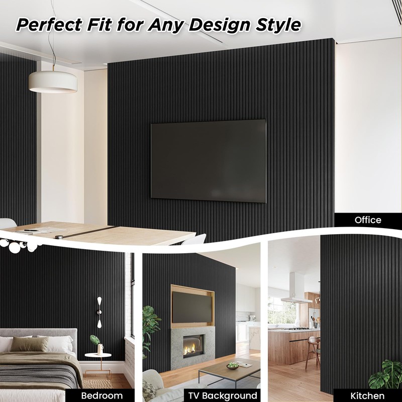 Smartstandard Sample Wood Slat Wall Panel, Soundproof Wooden Wall Panels,