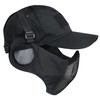 Yzpacc Airsoft Half Face Mask and Hat Set, Steel Mesh
