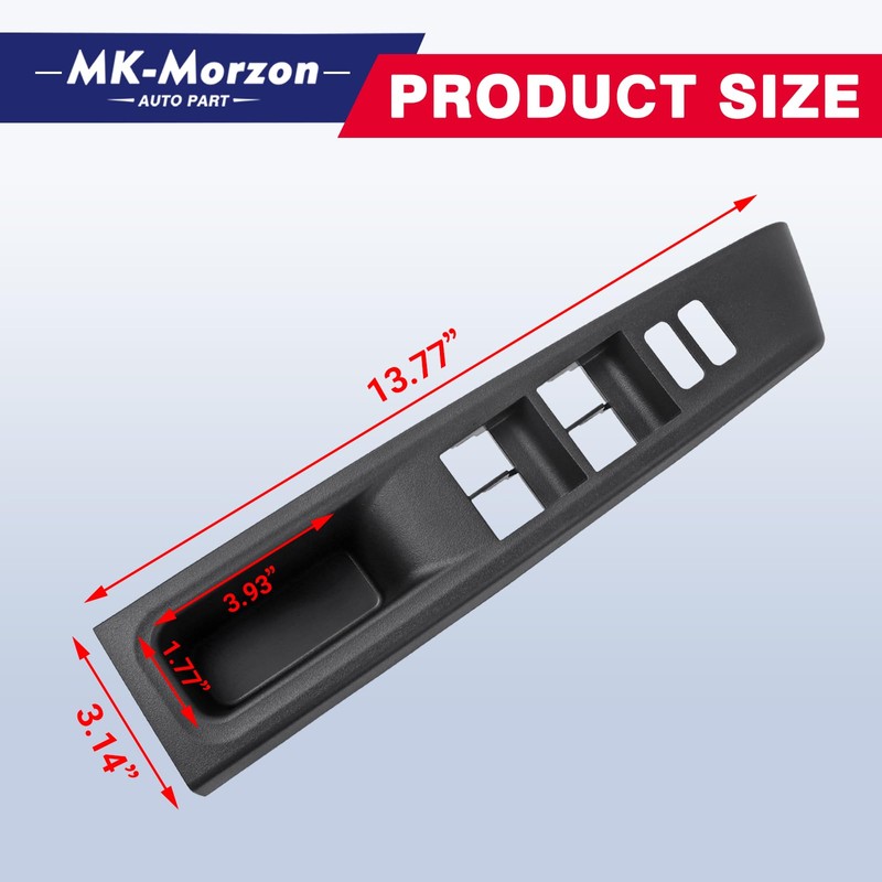 Driver Left Side Front Armrest Door Window Switch Panel Bezel