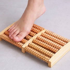 Home Office Wooden Foot Acupressure Massager Massager Roller Stone foot acupressure plate 5ea