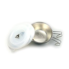 Gaobabu GSET-21 Gaobabu Shella Cup 10.1 fl oz (300 ml) (with sealed lid), Set of 2 (Made in Japan) and Mesh Bag