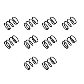 TA-VIGOR 10Pcs Extended Compressed Spring, 1.2mm Wire Dia, 14mm OD, 20mm Length Durable Stainless Steel Small Dual Hook Tension Spring for Furniture Screen Doors Repair Projects