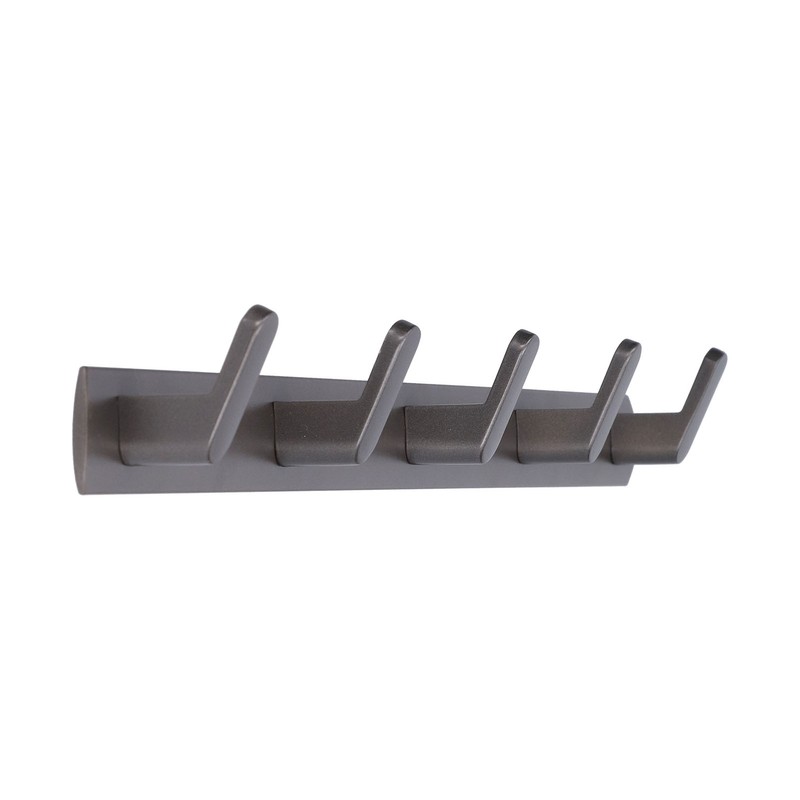 45cm Row Hook Wall Mount Aluminium Alloy Coat Towel Hook