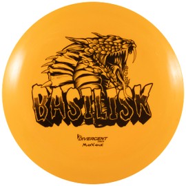 Divergent Discs Basilisk Long Range Disc Golf Driver in MaxValue Plastic (Orange)