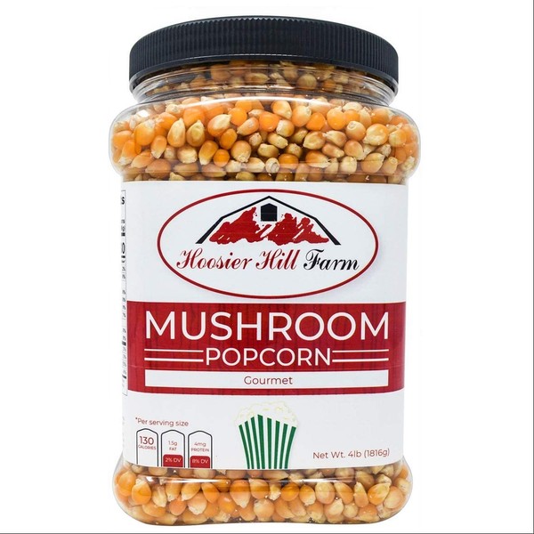 Mushroom Popcorn by Hoosier Hill Farm, 4LB (Pack of 1)