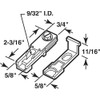 Primeline Tools Closet Door Top Pivot Bracket,3-3/4" L N 6710-1