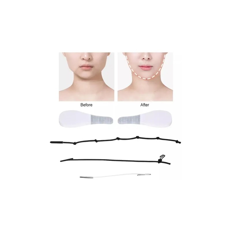 Parche De Estiramiento Facial En Forma De V Transpirable F