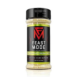 Feast Mode Flavors | Banana Cream Pie Seasoning | Low Sodium No MSG Gluten Free | All Natural Meal Prep Flavoring, Sweet Topper for Breakfast Oatmeal Popcorn Ice Cream Dessert Spice Blend Powder